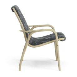 Laminett Armchair Sheepskin, Lacquered Oak / Espresso