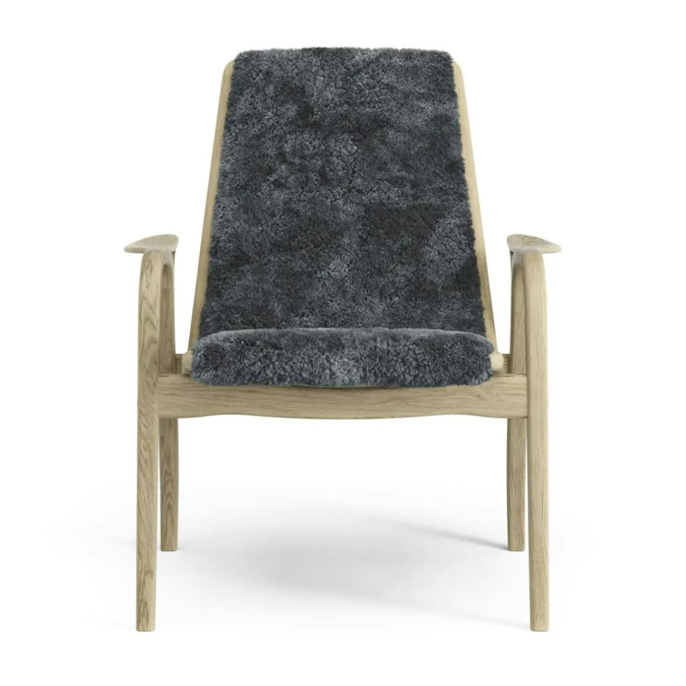Laminett Armchair Sheepskin, Lacquered Oak / Espresso