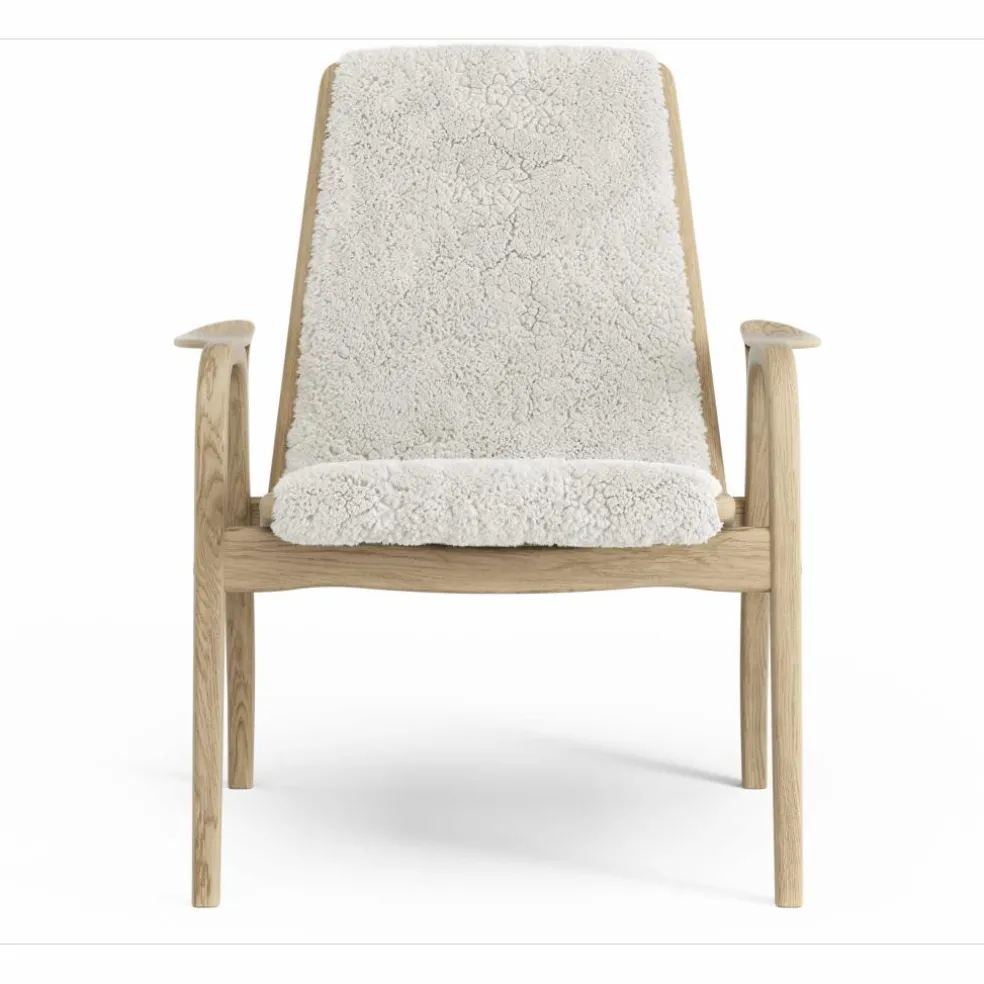 Laminett Armchair Sheepskin, Lacquered Oak / Espresso
