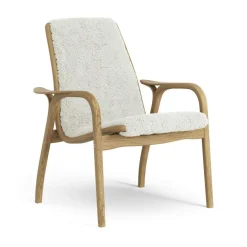 Laminett Armchair Sheepskin, Lacquered Oak / Espresso