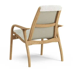 Laminett Armchair Sheepskin, Lacquered Oak / Espresso