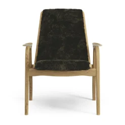 Laminett Armchair Sheepskin, Lacquered Oak / Espresso