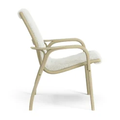 Laminett Armchair Sheepskin, Lacquered Oak / Espresso