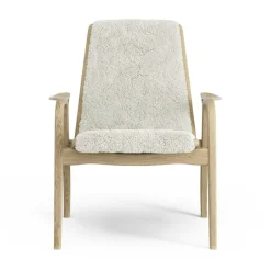 Laminett Armchair Sheepskin, Lacquered Oak / Espresso