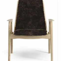 Laminett Armchair Sheepskin, Lacquered Oak / Espresso