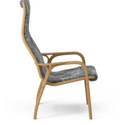 Lamino Armchair, Oiled Oak / Sheepskin Scandinavian Grey