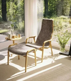 Lamino Armchair, Oiled Oak / Sheepskin Scandinavian Grey