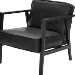 LC1 Lounge Chair, Black Lacquered Oak/Black