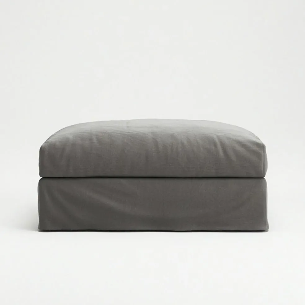 Le Grand Air Footstool Cotton, Beige