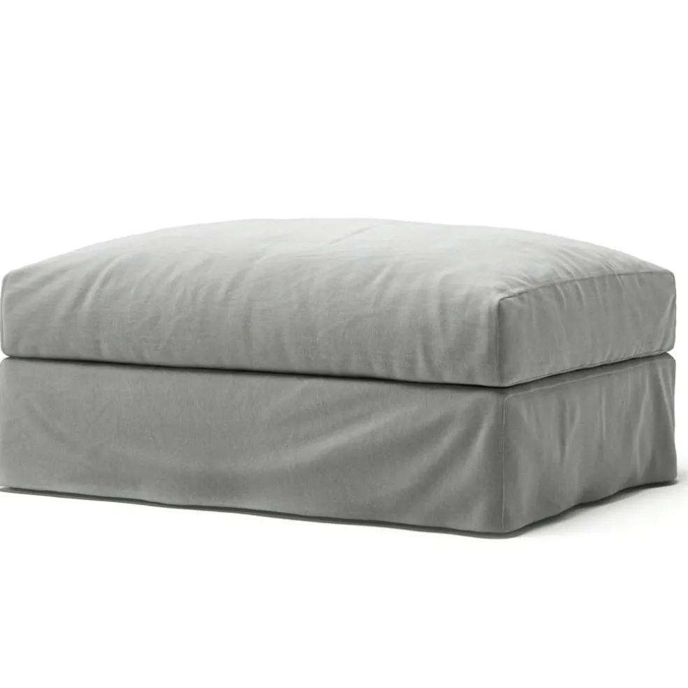 Le Grand Air Footstool Cotton, Beige