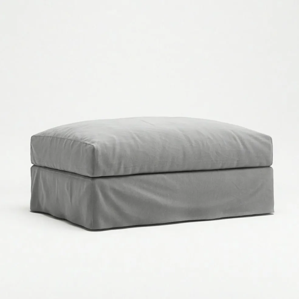 Le Grand Air Footstool Cotton, Beige