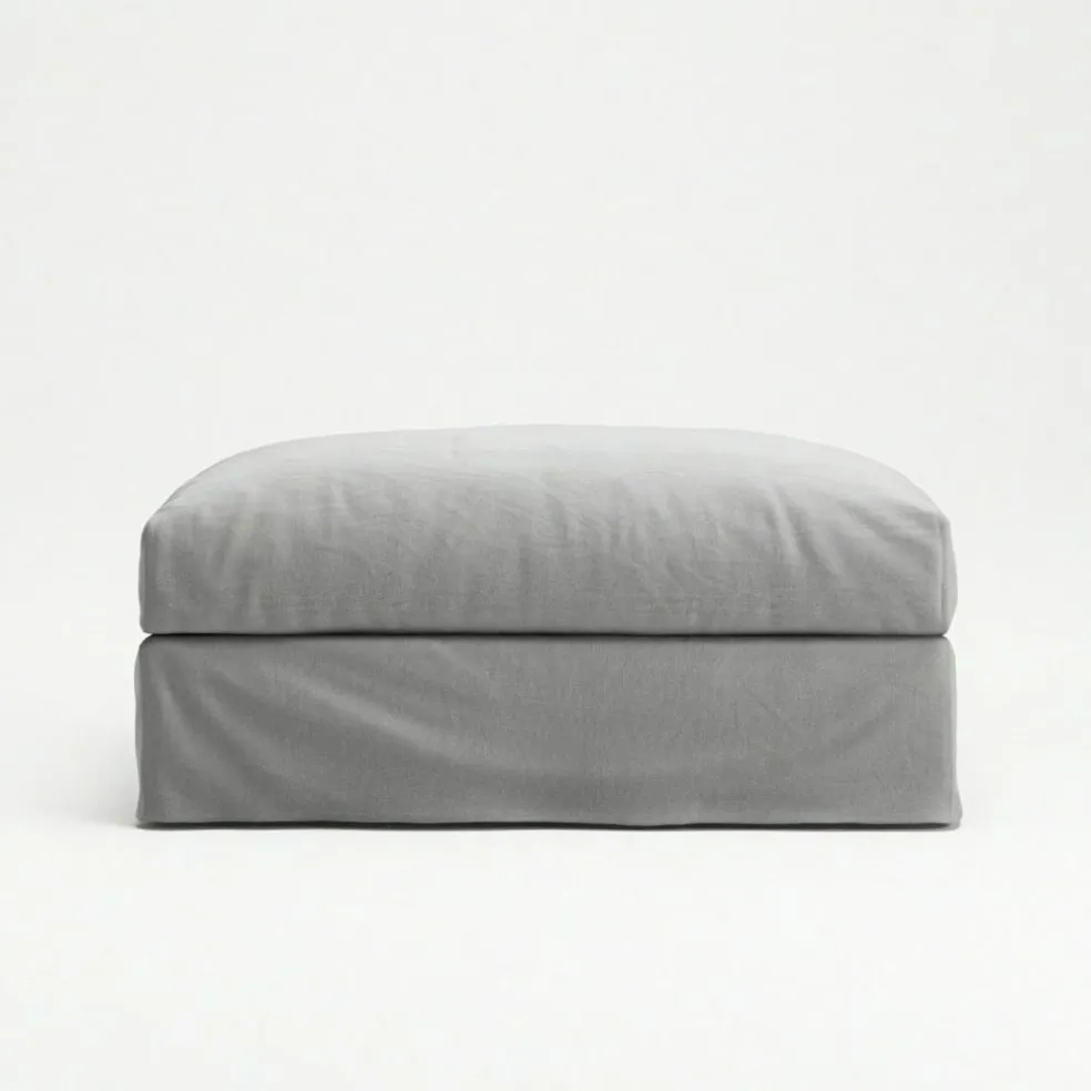 Le Grand Air Footstool Cotton, Beige