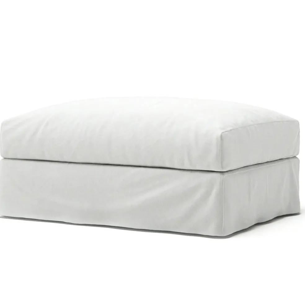 Le Grand Air Footstool Cotton, Beige