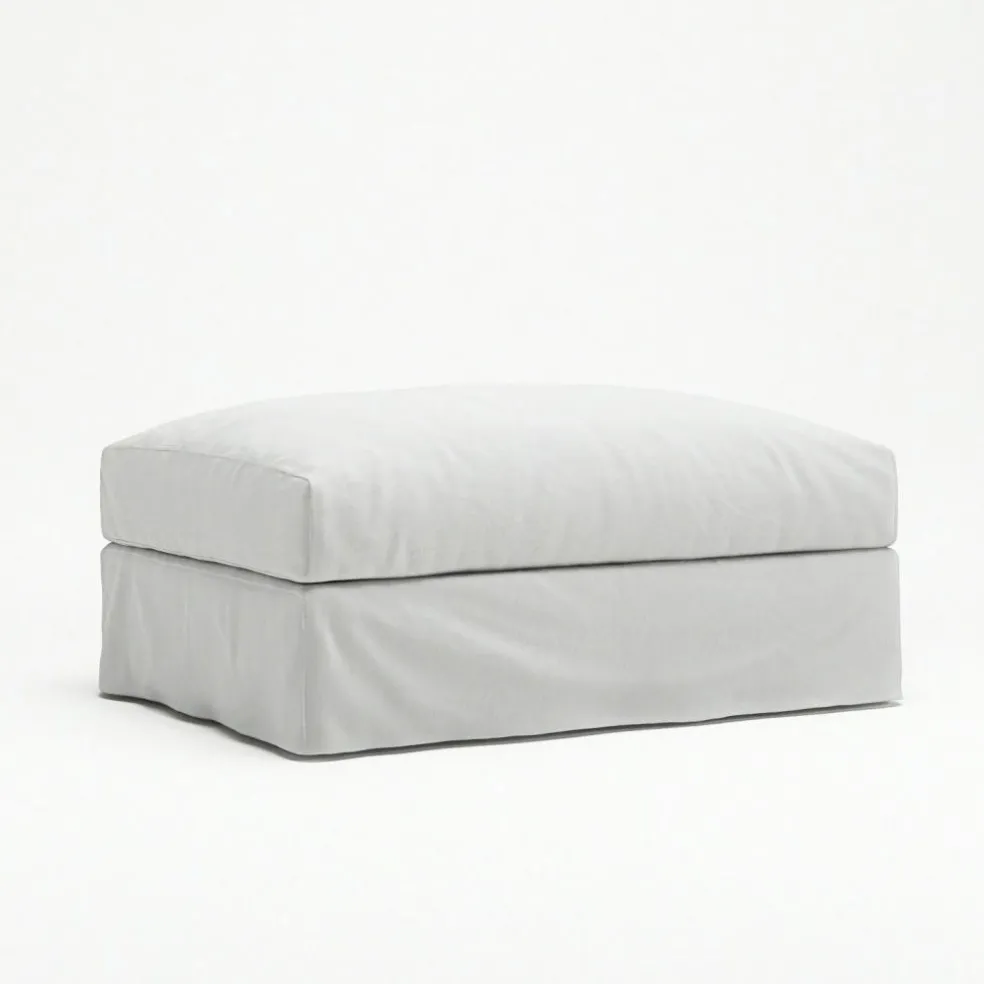 Le Grand Air Footstool Cotton, Beige