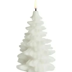 Led Candle Christmas Tree 10x15 cm, Pine Green