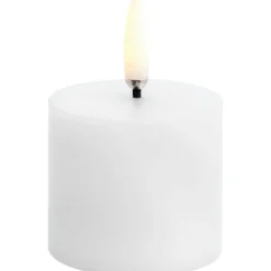 LED Mini Pillar Candle Nordic White, 5x14,5 cm