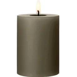 Led Pillar Candle 15 cm, Ice Latte