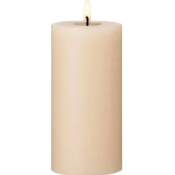 Led Pillar Candle 15 cm, Ice Latte