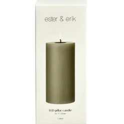 Led Pillar Candle 15 cm, Ice Latte
