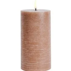 LED Pillar Candle 7,8 x 10,1 cm, Grey