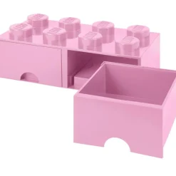 LEGO® Storage With 2 Drawers 8 Knobs, Light Purple