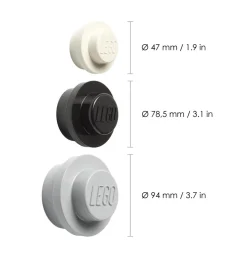 LEGO® Wall Hooks 3-pack, Blue / Red / Yellow