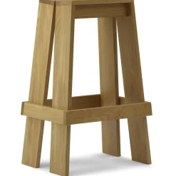 Let Bar Stool 75 cm, Dark stained Ash