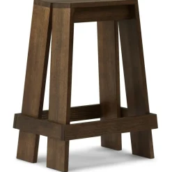 Let Bar Stool 75 cm, Dark stained Ash