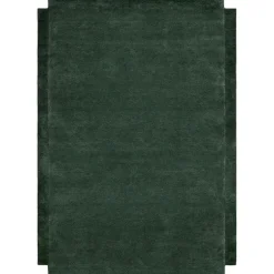 Level Wool Rug 250x350 cm, Green