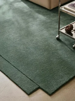 Level Wool Rug 250x350 cm, Green