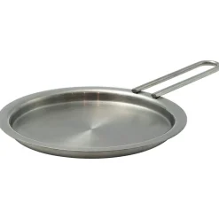 Lid With Handle Brushed Steel, 13 cm