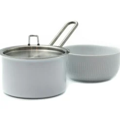 Lid With Handle Brushed Steel, 13 cm