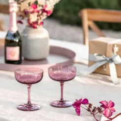 Like Champagne Glass 2-pack, Clay