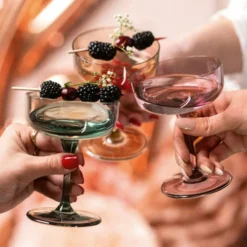 Like Champagne Glass 2-pack, Clay