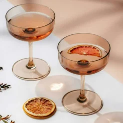 Like Champagne Glass 2-pack, Clay