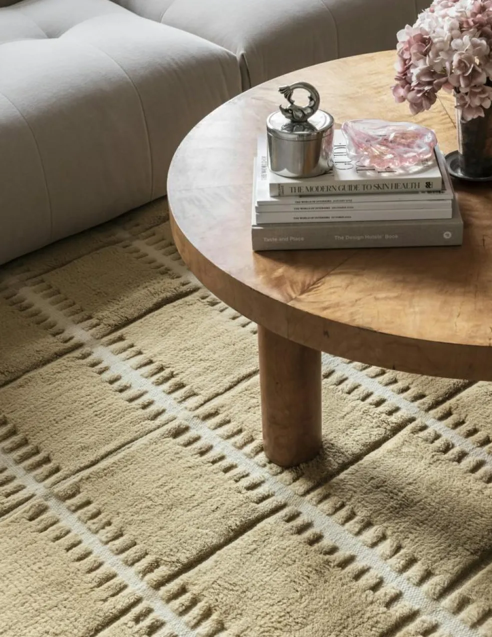 Lilly Wool Rug 180x270 cm, Claret Red