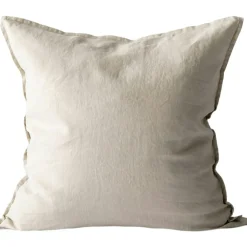 Linen Cushion Cover 50x50 cm, Hazelnut Stripe