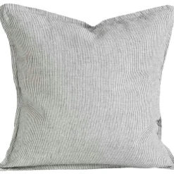Linen Cushion Cover 50x50 cm, Hazelnut Stripe
