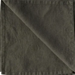 Linen Napkin 45x45 cm, Grey / White