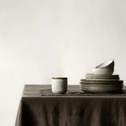 Linen Table Cloth 145x330 cm, Taupe
