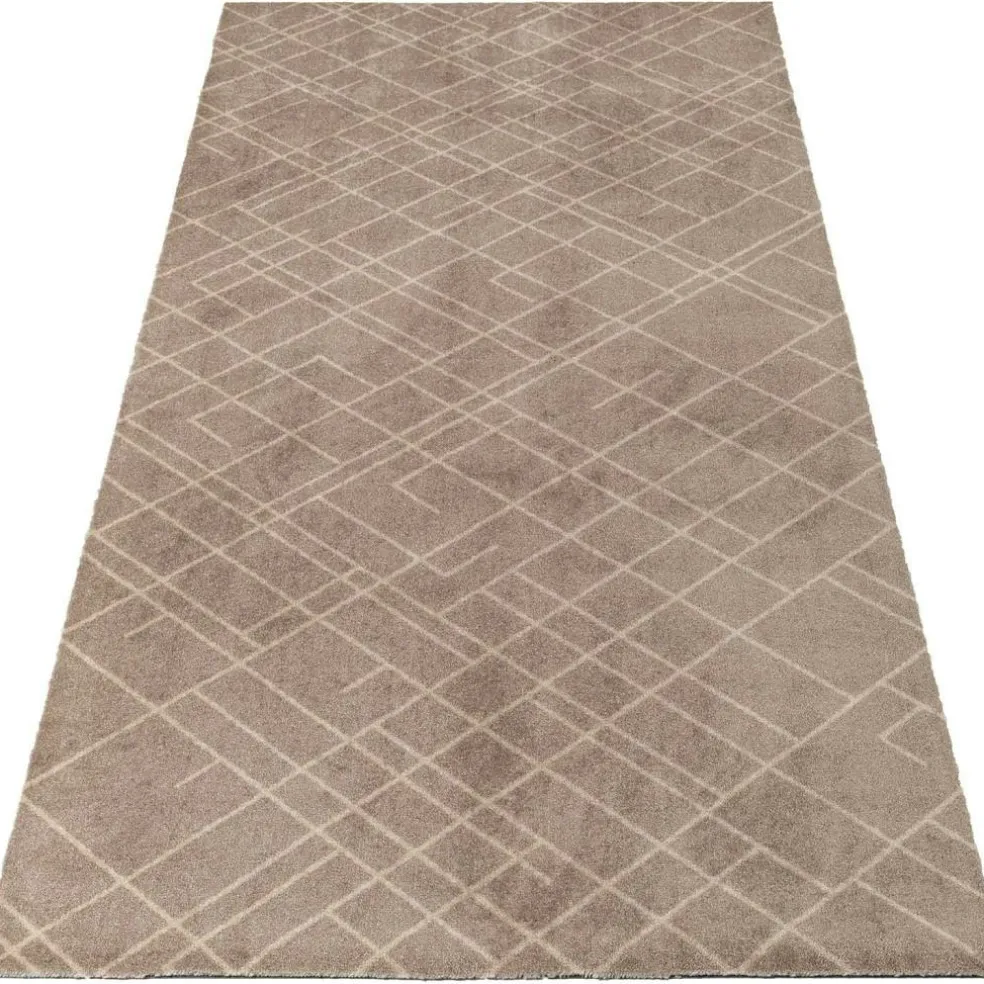 Lines Door Mat Sand / Beige, 200x90 cm