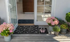 Lines Doormat 45x75 cm, Black