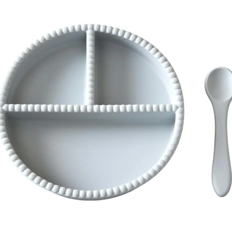 Little Bubble Childrens Tableware 2 Pieces, Glacier Grey