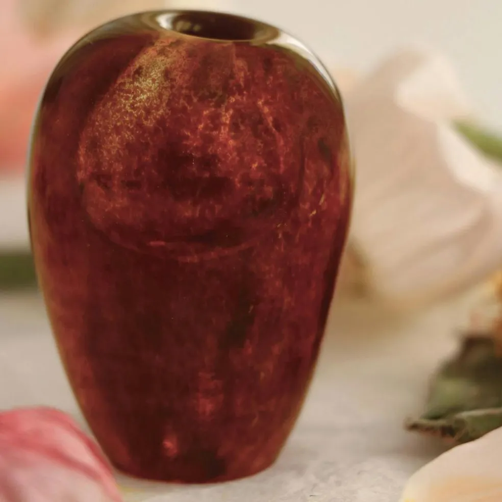 Liv Vase Mouth-blown Glass, Brown