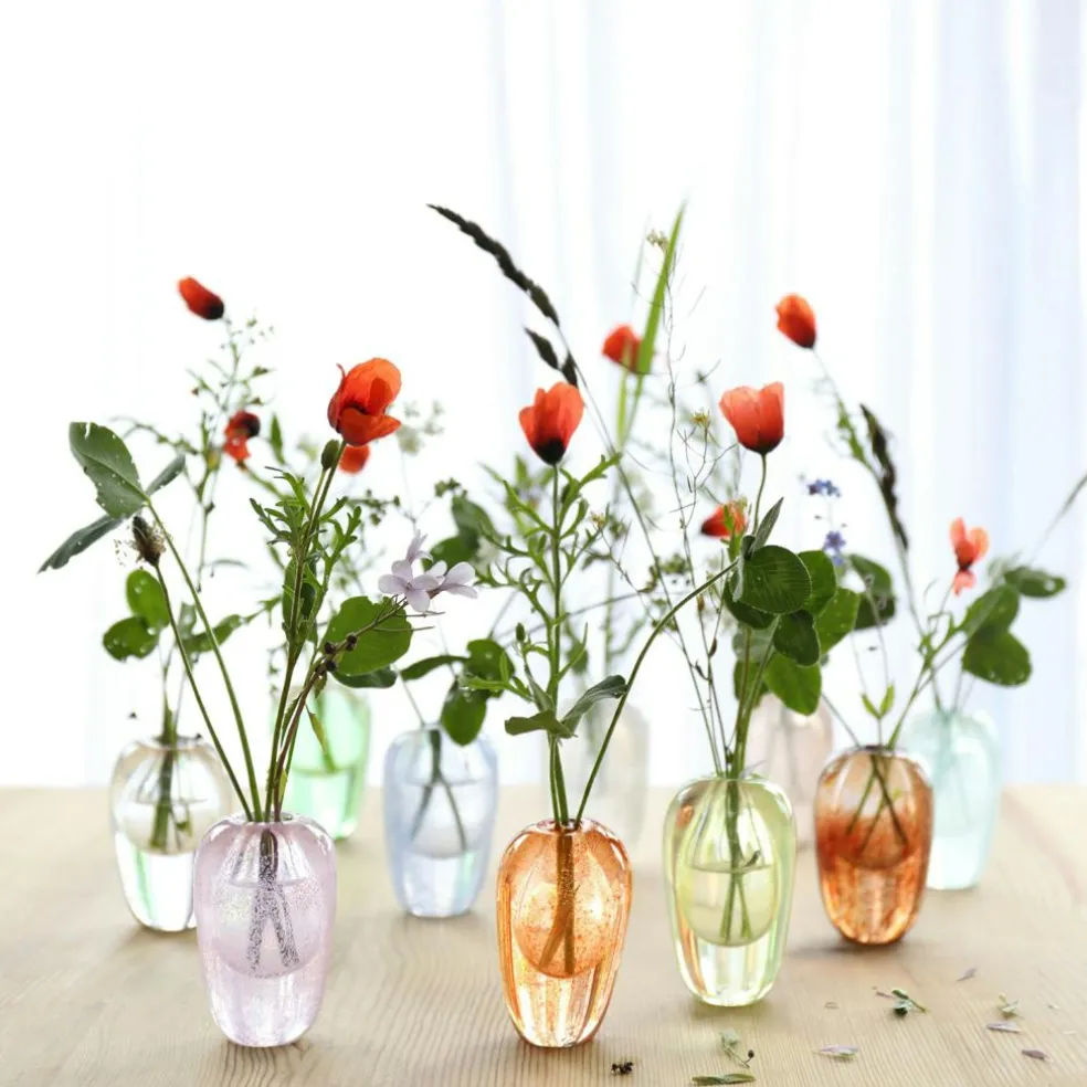 Liv Vase Mouth-blown Glass, Brown