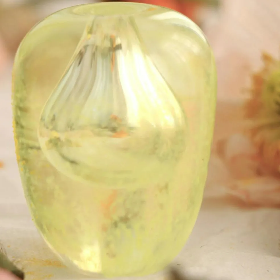 Liv Vase Mouth-blown Glass, Brown