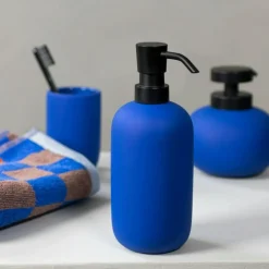Lotus Soap Dispenser High, Cobalt-blue