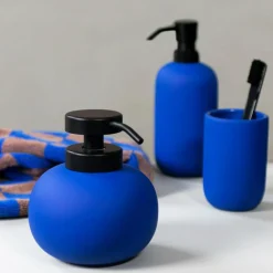 Lotus Soap Dispenser High, Cobalt-blue