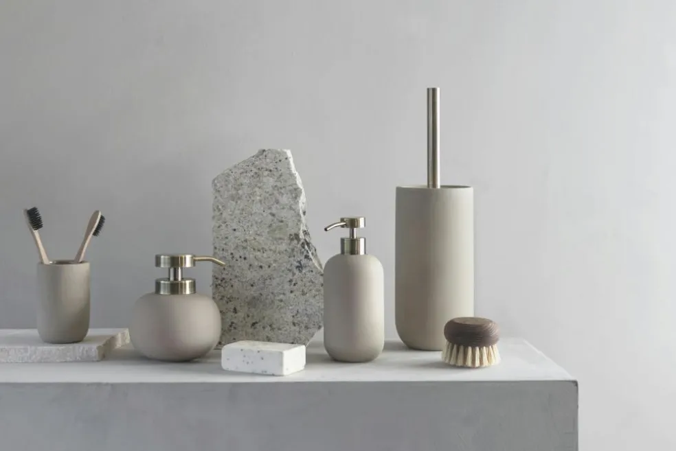 Lotus Soap Dispenser Low, Cobalt-blue