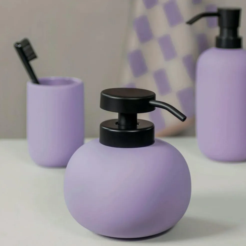 Lotus Toothbrush Holder, Light Lilac